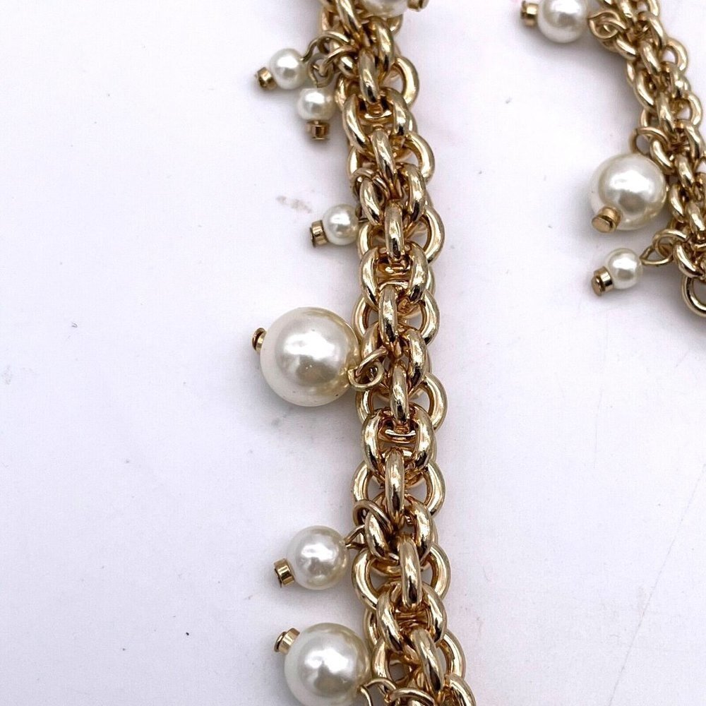 Baublebar 2 Stand Chain Drop Dangle Necklace Gold… - image 3